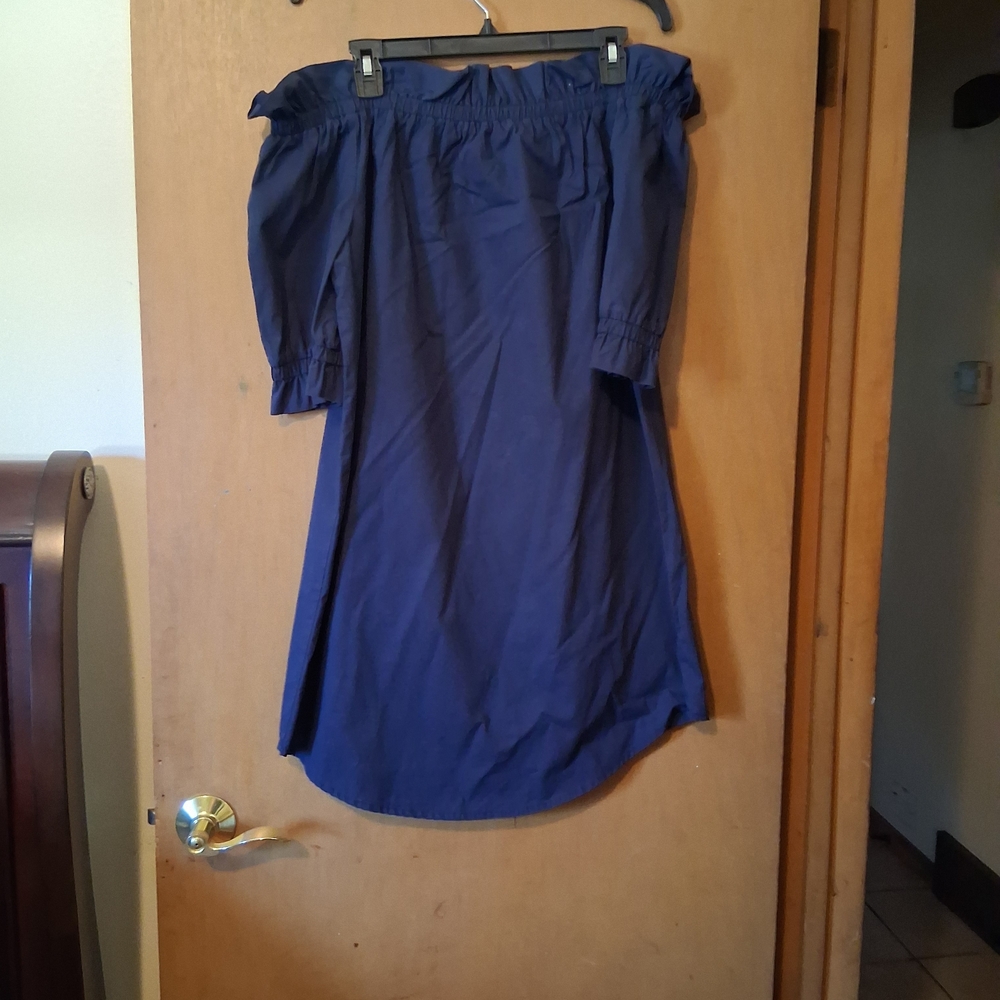 Navy Blue Dress Woman Medium